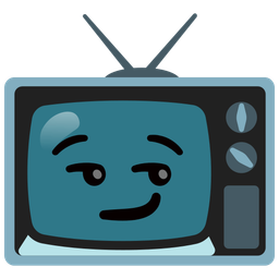 television and smirking face