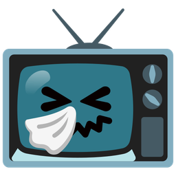 television and sneezing face