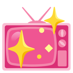 television and sparkling heart