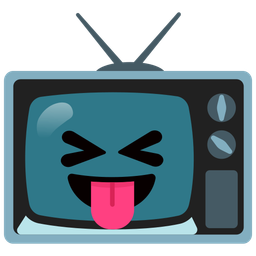 Television and Squinting face with tongue