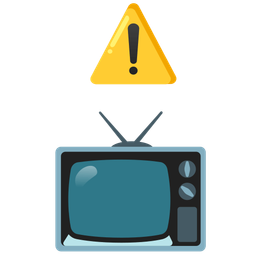 television and warning