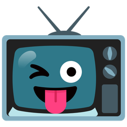 Television and Winking face with tongue