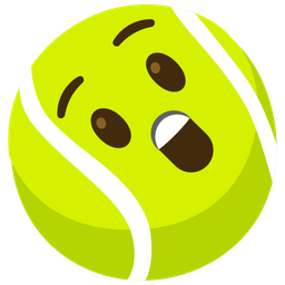 tennis and astonished face