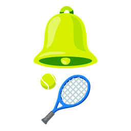 tennis and bell