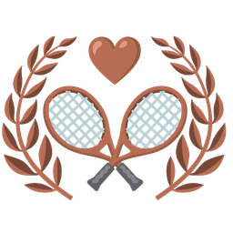 tennis and brown heart