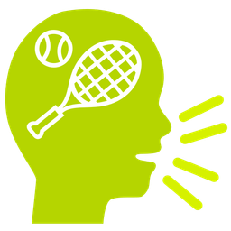 tennis and busts in silhouette