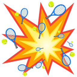 tennis and collision