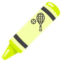 tennis and crayon