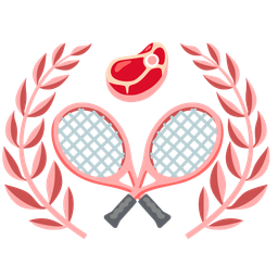 tennis and cut of meat