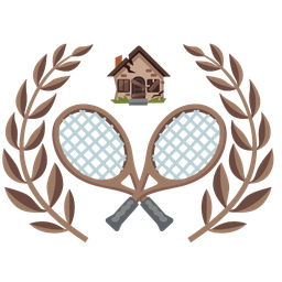 tennis and derelict house