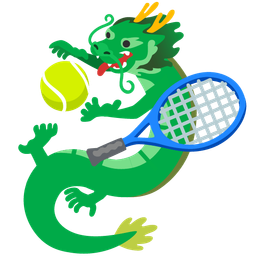 tennis and dragon
