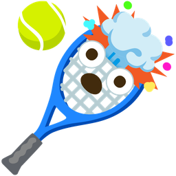 tennis and exploding head