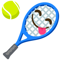 Tennis and Face savoring food