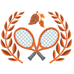 tennis and fallen leaf