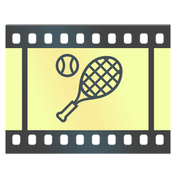tennis and film frames