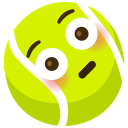 tennis and flushed face