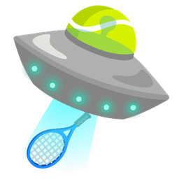tennis and flying saucer