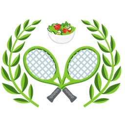 tennis and green salad