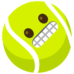 Tennis and Grimacing face