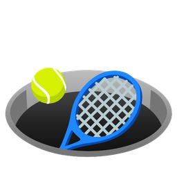 tennis and hole