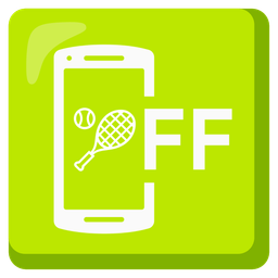 tennis and mobile phone off