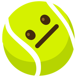 Tennis and Neutral face