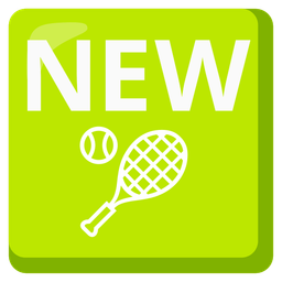 tennis and NEW button