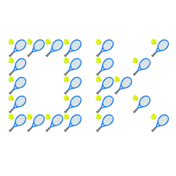 tennis and OK button