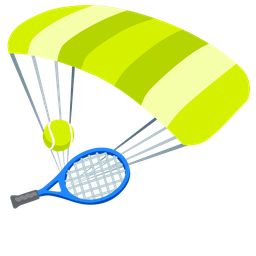 tennis and parachute