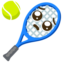 tennis and pleading face