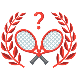 tennis and red question mark