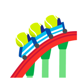 tennis and roller coaster