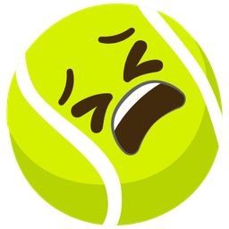 tennis and tired face