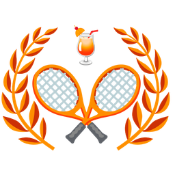 tennis and tropical drink