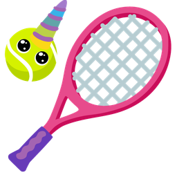tennis and unicorn