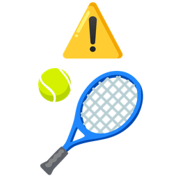 tennis and warning