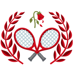 tennis and wilted flower