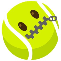Tennis and Zipper-mouth face