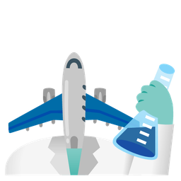 test tube and airplane