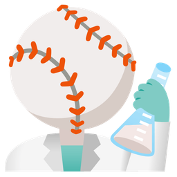 test tube and baseball