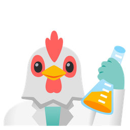 test tube and chicken