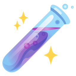 test tube and crystal ball