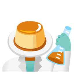 test tube and custard