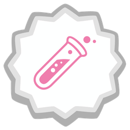 test tube and fish cake with swirl