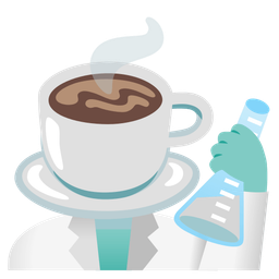 test tube and hot beverage