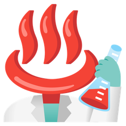 test tube and hot springs