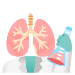 test tube and lungs
