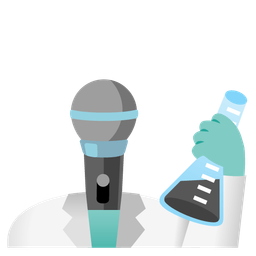 test tube and microphone