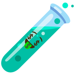 Test tube and Money-mouth face