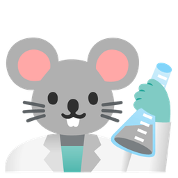 test tube and mouse face